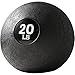Titan Fitness 20 LB Rubber Slam Ball, Dead Weight Ball Absorbs Impact, Minimal Bounce, Textured Surface for Strength and Conditioning, Cardio Workouts, Full Body Workout