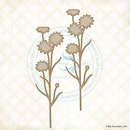 Blue Fern Studio Chipboard - Garden Daisies Large