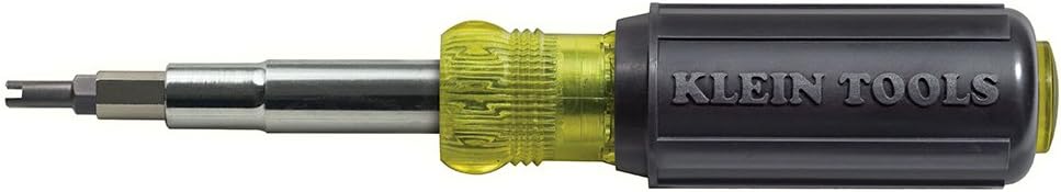Klein Tools 32527 Schrader 11-in-1 Screwdriver/Nut Driver, Black - Hvac Tools - 