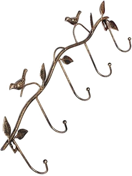 toonol hierro pájaros hojas perchero/toallero de/decoración ...