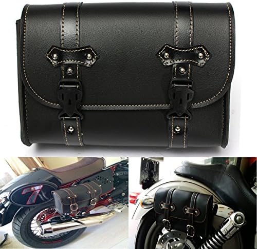 Motorcycle Saddle Leather Bag Storage Tool Pouch For Harley Davidson