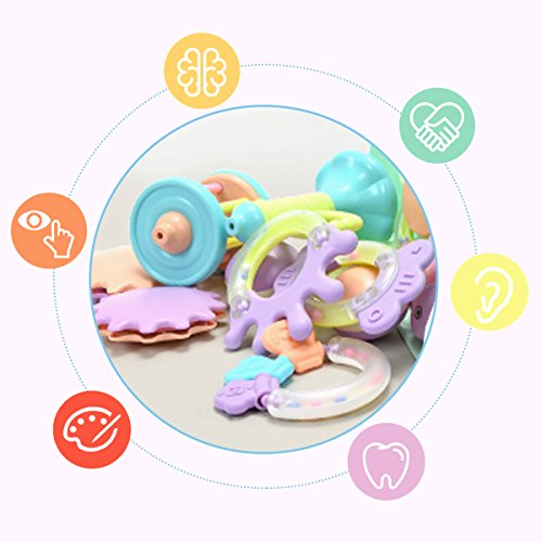 3 Rattles+Infants+Teething+Teether+Musical