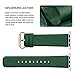 Fullmosa Leather Bands Compatible with Apple Watch 41mm 40mm 38mm 42mm 44mm 45mm 46mm 49mm Women Band Strap for iWatch Ultra 2/Ultra/10/9/8/7/6/5/4/3/2/1/SE2/SE, 42mm 41mm 40mm 38mm Dark Green