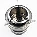 EIALA Potable Stainless Steel Wood Burning Camping Stove,Solidified Alcohol Stove Outdoor Cooking Picnic BBQ Camping