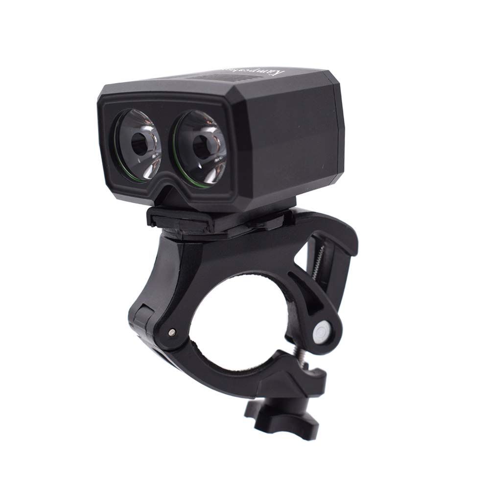 Kampeaburr Mountain Bike Lights USB Charging 2 Cree LED Cycle Bike Light Headlight, IPX6 Waterproof Bicycle Front Lights for Kids, Women's and Men's Bicycle Night Riding Safety Light