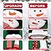 OurWarm Snowman Christmas Tree Topper Large Snowman Tree Topper with Top Hat Scarf Hugger for Christmas Holiday Winter Home Wonderland Party Decoration Ornament Supplies