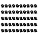 Car Cable Clips, Teenitor® Top Quality Self-Adhesive 3M Cable Clips, Car Cable Organizer, Desk Wall Cable Wire Clips, Computer, Electrical, Cord Cable Tie Drop (Black, 50 Pieces)