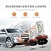 Auxbeam H11 H16/JP Led Fog Light Bulb High Power 50W 3030 SMD Extremely Bright Xenon White Led Light Bulb for Signal, Turn, Parking, Tail lights (Set of 2)
