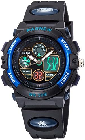 Kid Watch For Child Boy Girl Fashion LED Multi Function Sport Outdoor Digital Dress Waterproof Alarm Blue