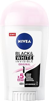 NIVEA Invisible Black & White Anti-Perspirant Deodorant Stick for Women 50ml view 8