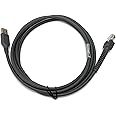 LC USB Cable for Motorola Symbol Barcode Scanner 7FT 2M USB Type A Cable CBA-U01-S07ZAR, Grey
