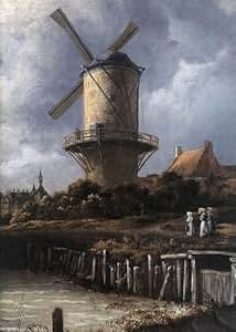 windmill ruisdael van duurstede bij wijk jacob painting detail 1670 dutch paintings windmills oil landscape baroque rembrandt johannes nl wikigallery