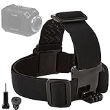 Neomark For JVC Action Camera Elastic Adjustable Anti-slid Head Helmet Strap Mount For JVC GC-XA1 ADIXXION & JVC GC-XA2 ADIXXION Adapter And Screw Included