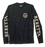 Beretta Men's Long Sleeve Shooting T-Shirt, Black, Medium