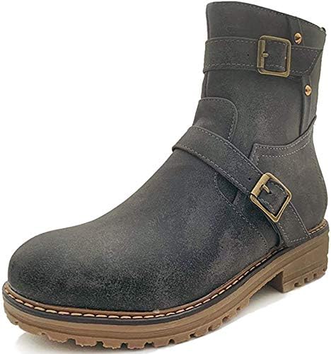 Amazon シュウカ ロングブーツ ユニセックス トゥ エンジニア グッドイヤーウエルト エンジニアブーツ レディース レザーブーツ ショート ブーツ ロング丈 アンクルブーツ 紳士 入りトゥ ワークブーツ シュウカ ブーツ