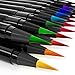 Firbon 21 Watercolor Brush Marker Pen, Water Based Brush Pen Set with Soft Flexible Tips for Coloring Books, Calligraphy, Drawing and Writing - Non Toxic