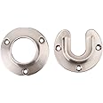 Knape & Vogt Closet Pro HD CD-0010-BN Heavy Duty Closet Pole Sockets, Brushed Nickel