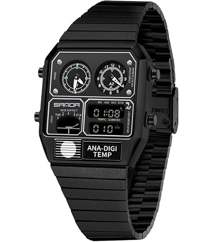 Amazon.com: Gosasa Men's Square Large Face Digital Sports Watch