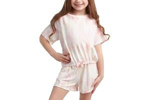 Jessica Simpson Girls’ Shorts Set – 2 Piece French Terry T-Shirt and Sweat Shorts – Cute Outfit Set for Girls (2T-16)