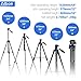 Albott 64 Inch Travel Tripod Portable Aluminium Lightweight with Carrying Bag for Cameras Video
