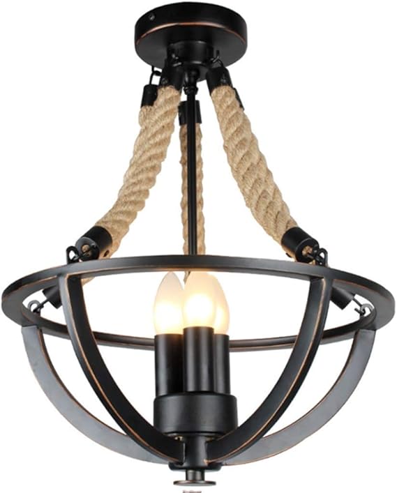 SPNEC Beleuchtung 4-Licht-Innen-Cabrio-Kronleuchter/Halbbündige