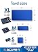 Microfiber Towel Set 3 pack great for Backpacking Hiking Camping Travel Swimming Beach Bath Compact & Quick Dry - 4 active n (Cobalt)