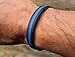 Thin Blue Line Silicone Bracelet Police Support Law Enforcement Memorial Wristband