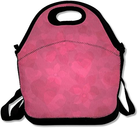 MAGGIE SALAS Red Floral Pattern Multipurpose Lunch Bag Travelling Picnic Storage Bags Backpack Handbag