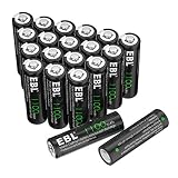 EBL AA Rechargeable Batteries for Solar Lights Replacement, 1100mAh High Capacity Ni-CD Battery (Pack of 20)