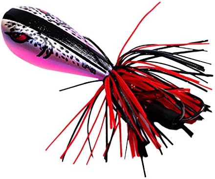 Iusun Topwater Frog Lures Soft Weedless Jumping Fishing Lure Kit 90mm 10g Double Strong Hook Jump Action for Bass Pike Snakehead Dogfish Musky