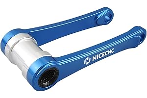 NICECNC Blue Aluminum Lowering Suspension Linkage ARM Adjustable Lowering Link Compatible with Husqvarna FE250/350/450/501 TE