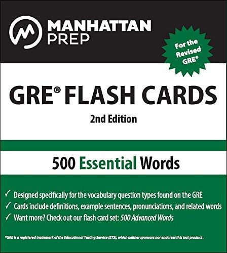 500 Essential Words: GRE Vocabulary Flash Cards (Manhattan Prep GRE Strategy Guides)