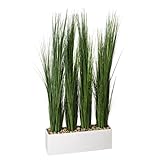 D & W Silks Tall Onion Grass Screen in Rectangle