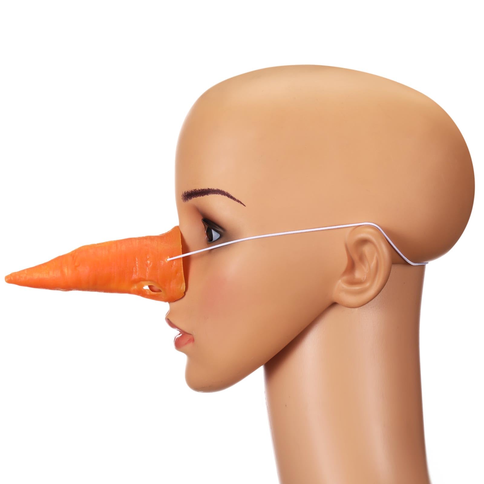 Sumind 2.8 Inch Carrot Nose Christmas Snowman Cosplay Snowman Ornaments Making Props Costume up Props Santa Claus for Christmas Easter Yard Home Carnival Masquerade Party Favors