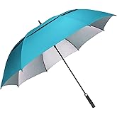 G4Free 54/62/68 Inch Extra Large Windproof Golf Umbrella UV Protection Automatic Open Double Canopy Vented Sun Rain Stick Umbrella