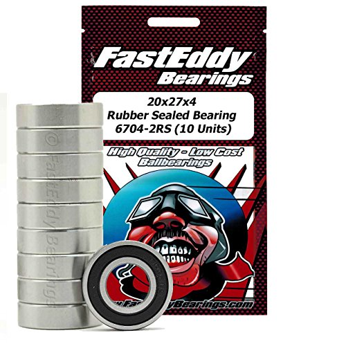 20x27x4 Rubber Sealed Ball Bearings 6704-2RS (10 Units)