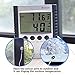 Samshow Hygrometer Thermometer, Digital Humidity Monitor with Temperature Monitor, Indoor/Outdoor Thermometer, Probe, Temperature Gauge Humidity Meter Battery Included