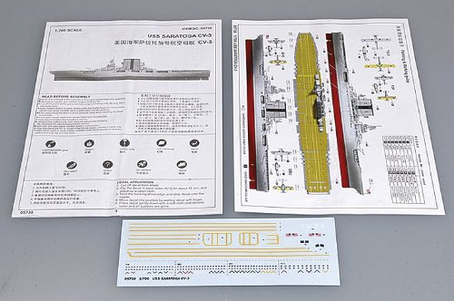 Trumpeter 1/700 USS Saratoga CV3 Aircraft Carrier Model Kit