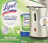 Lysol Healthy Touch Hand Soap, Starter Kit Stainless, Aloe, 8.50-Ounce