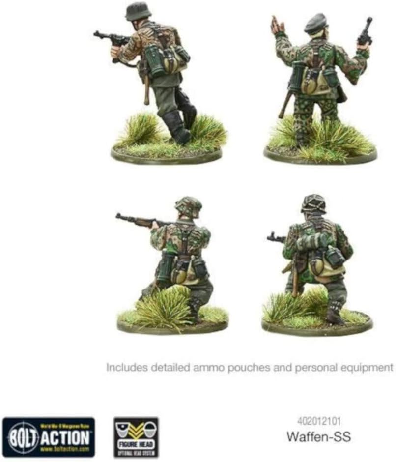Warlord Games German Waffen SS Infantry - 28mm Scale Plastic Miniatures for Bolt Action Highly Detailed World War 2 Miniatures - Image 4
