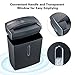 Bonsaii 6-Sheet Micro-Cut Paper Shredder, P-4 High-Security for Home & Small Office Use, Shreds Credit Cards/Staples/Clips, 4-Gallon Wastebasket, Black (C560-D)