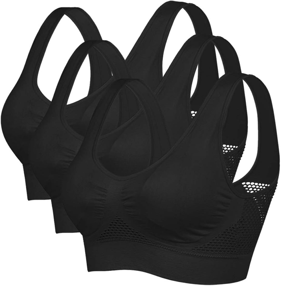 Litthing Women Wide Strap Bras Seamless Everyday Bra Soft Sleep