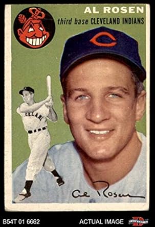 Amazon.com: 1954 Topps # 15 WHT Al Rosen Cleveland Indians (Baseball ...