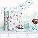 COMIX 2 Pack Letter Size, Heavy Duty Premium Designer 3 Round Ring Binder 1 Inch, BACK TO SCHOOL/CAMPUS (A2134) (Cupcake Dream)
