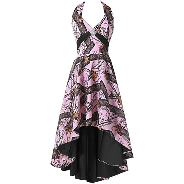 pink camo homecoming dresses CAMO Long slim dress with ruffles SIZES 16 to 24  Weddings in Camo