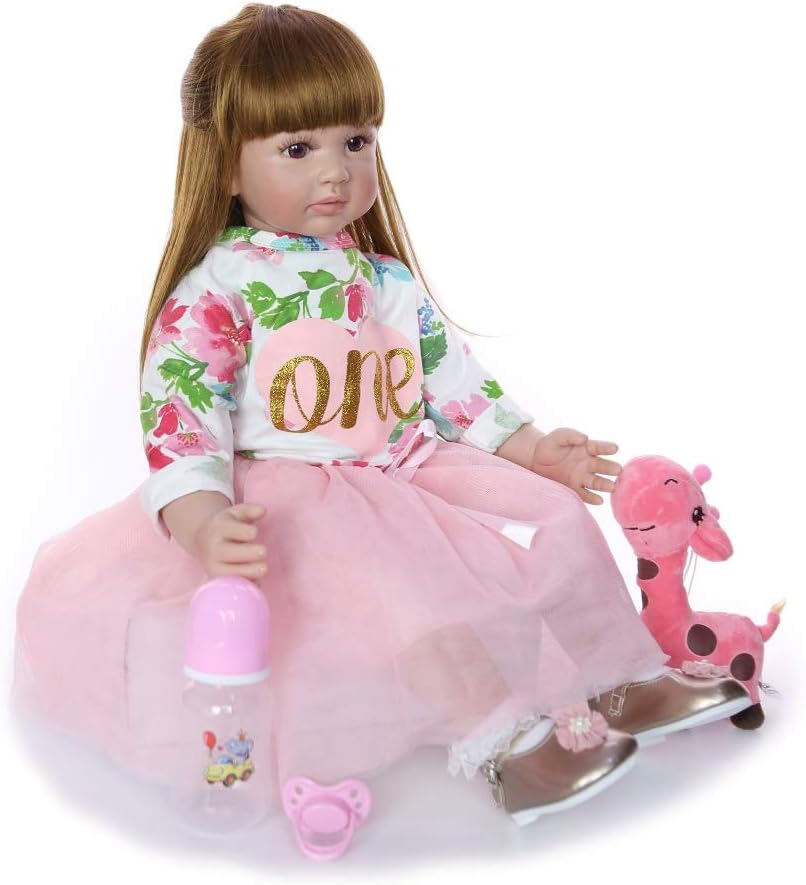 Prezzo LVYE1 Fatti A Mano 24 Pollici Reborn Baby Girl Bambole di Stoffa del Corpo di Peluche 60 Centimetri Veramente Come La Principessa Neonati Rinato Giocattolo per I Bambini Regali di Compleanno Offerte