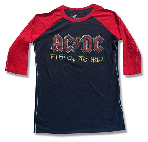 Trunk Ltd. AC/DC Fly on The Wall Black/Red Raglan Kids Child Shirt (10)