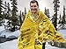 Spartan Space Emergency Blanket, Heat Reflective, Pack of 5, Hiking, Sports Events, Rain, Moisture, Advanced Dual Sided Mylar Thermal Foil Reusable Blankets, Gold Color Military Aluminized Polythenethumb 4
