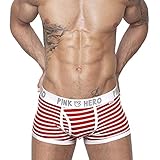 Binmer(TM)Men Underwear Briefs Bulge Pouch Bikini Underpants New Sexy Style (M, Red)