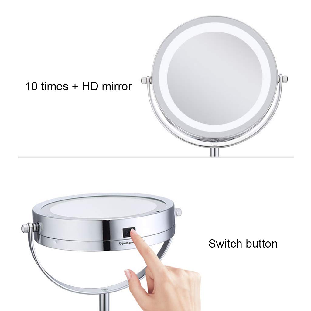 LL Schminkspiegel mit Licht Make-up-Spiegel-LED-Desktop-doppelseitiger